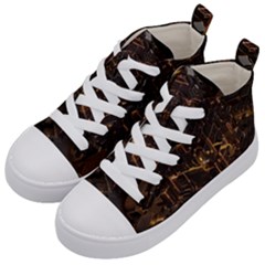 Cube Forma Glow 3d Volume Kids  Mid-top Canvas Sneakers by Bedest