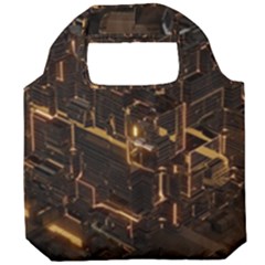 Cube Forma Glow 3d Volume Foldable Grocery Recycle Bag by Bedest