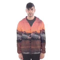 Surreal Mountain Landscape Lake Men s Hooded Windbreaker by Bedest