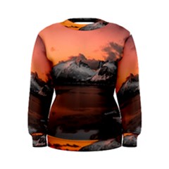 Surreal Mountain Landscape Lake Women s Sweatshirt by Bedest