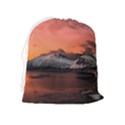 Surreal Mountain Landscape Lake Drawstring Pouch (XL) View2