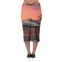 Surreal Mountain Landscape Lake Midi Pencil Skirt View2