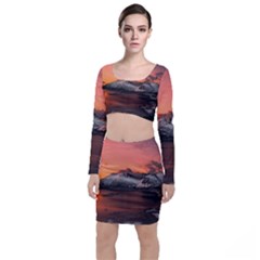 Surreal Mountain Landscape Lake Top And Skirt Sets by Bedest