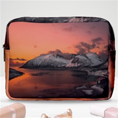 Surreal Mountain Landscape Lake Make Up Pouch (large) by Bedest