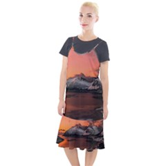 Surreal Mountain Landscape Lake Camis Fishtail Dress by Bedest