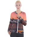 Surreal Mountain Landscape Lake Casual Zip Up Jacket View1