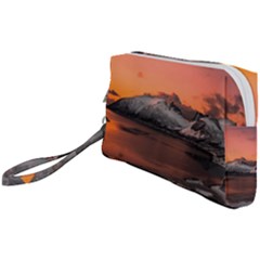 Surreal Mountain Landscape Lake Wristlet Pouch Bag (small) by Bedest