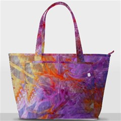 Flowing Petals Back Pocket Shoulder Bag  by kaleidomarblingart