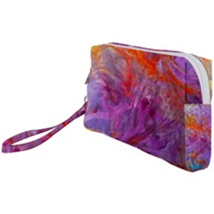 Flowing Petals Wristlet Pouch Bag (small) by kaleidomarblingart