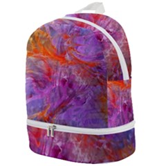 Flowing Petals Zip Bottom Backpack by kaleidomarblingart