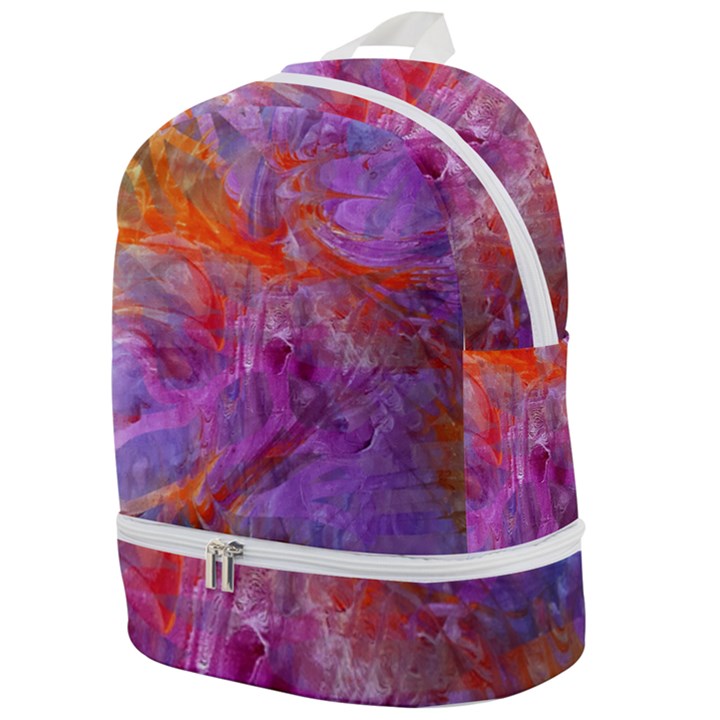 Flowing petals Zip Bottom Backpack