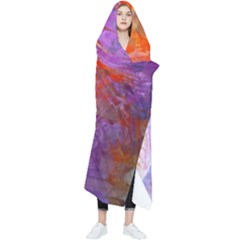 Flowing Petals Wearable Blanket by kaleidomarblingart