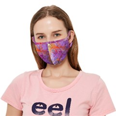 Flowing Petals Crease Cloth Face Mask (adult) by kaleidomarblingart