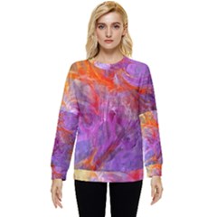 Flowing Petals Hidden Pocket Sweatshirt by kaleidomarblingart