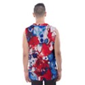 Red White and Blue Alcohol Ink France Patriotic Flag Colors Alcohol Ink  Men s Basketball Tank Top View2