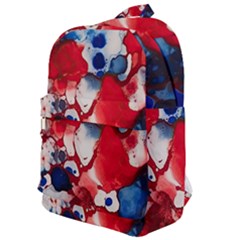 Red White And Blue Alcohol Ink France Patriotic Flag Colors Alcohol Ink  Classic Backpack by PodArtist