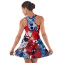 Red White and Blue Alcohol Ink France Patriotic Flag Colors Alcohol Ink  Cotton Racerback Dress View2