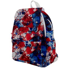 Red White And Blue Alcohol Ink France Patriotic Flag Colors Alcohol Ink  Top Flap Backpack