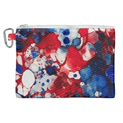 Red White And Blue Alcohol Ink France Patriotic Flag Colors Alcohol Ink  Canvas Cosmetic Bag (xl) by PodArtist