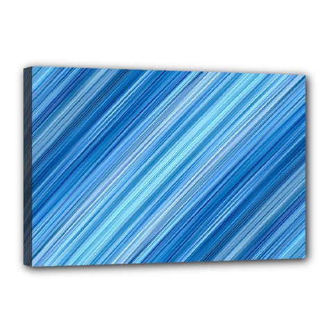 Ambience In Blue Canvas 18  X 12  (stretched)