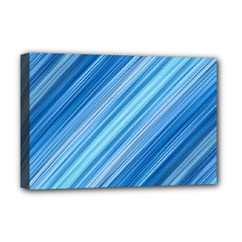 Ambience In Blue Deluxe Canvas 18  X 12  (stretched) by bruzer