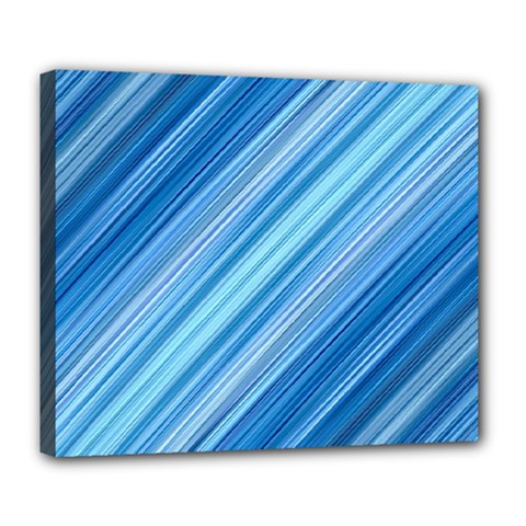 Ambience In Blue Deluxe Canvas 24  X 20  (stretched) by bruzer