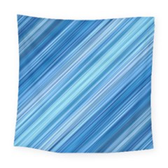 Ambience In Blue Square Tapestry (large)