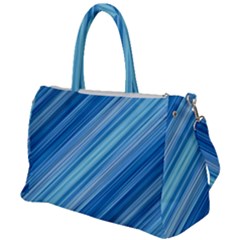 Ambience In Blue Duffel Travel Bag by bruzer