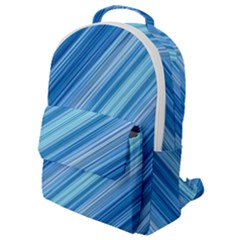 Ambience In Blue Flap Pocket Backpack (small) by bruzer