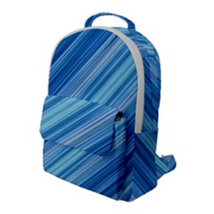 Ambience In Blue Flap Pocket Backpack (large) by bruzer