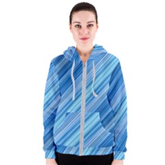 Ambience In Blue Women s Zipper Hoodie by bruzer