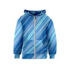 Ambience In Blue Kids  Zipper Hoodie by bruzer