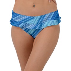 Ambience In Blue Frill Bikini Bottoms by bruzer