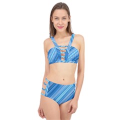 Ambience In Blue Cage Up Bikini Set by bruzer