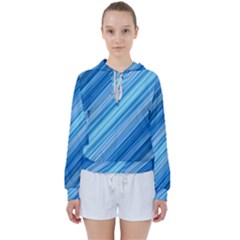 Ambience In Blue Women s Tie Up Sweat by bruzer