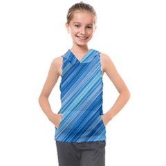 Ambience In Blue Kids  Sleeveless Hoodie by bruzer