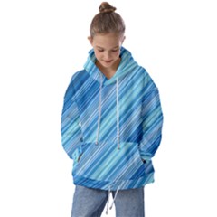 Ambience In Blue Kids  Oversized Hoodie by bruzer