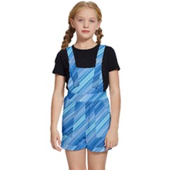 Ambience In Blue Kids  Short Overalls