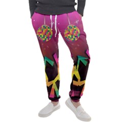 Dancing Colorful Disco Men s Jogger Sweatpants by Bajindul