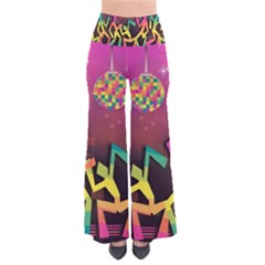 Dancing Colorful Disco So Vintage Palazzo Pants by Bajindul