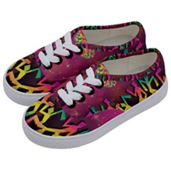 Dancing Colorful Disco Kids  Classic Low Top Sneakers by Bajindul