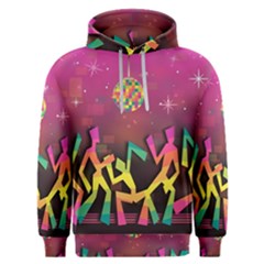 Dancing Colorful Disco Men s Overhead Hoodie