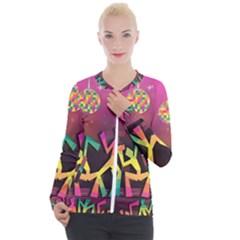 Dancing Colorful Disco Casual Zip Up Jacket by Bajindul