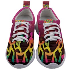 Dancing Colorful Disco Kids Athletic Shoes by Bajindul