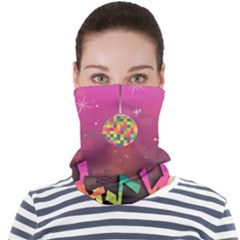 Dancing Colorful Disco Face Seamless Bandana (Adult)