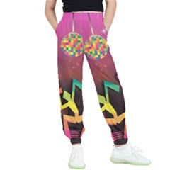 Dancing Colorful Disco Kids  Joggers by Bajindul