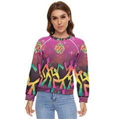 Dancing Colorful Disco Women s Long Sleeve Raglan T-Shirt