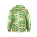 Green Pattern Retro Wallpaper Kids  Zipper Hoodie View2