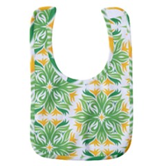 Green Pattern Retro Wallpaper Baby Bib by Bajindul