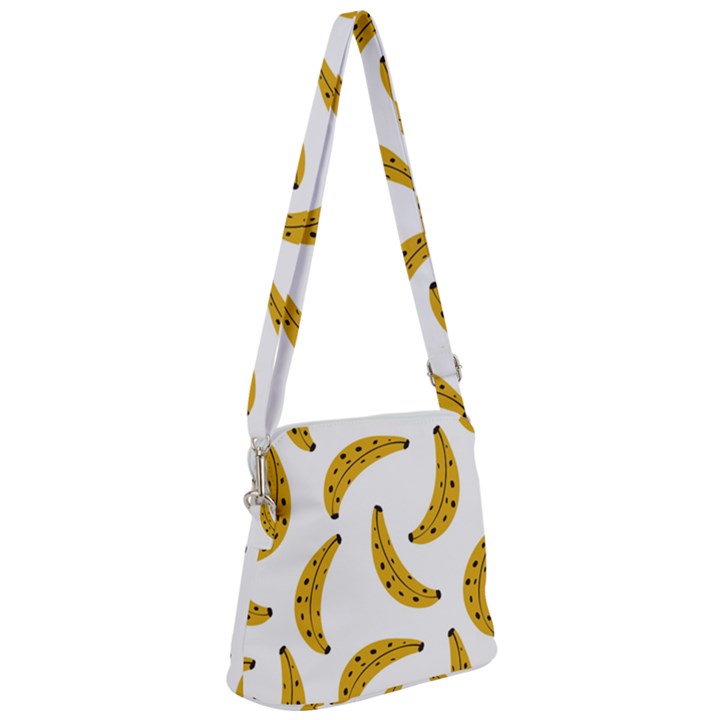 Banana Fruit Yellow Summer Zipper Messenger Bag